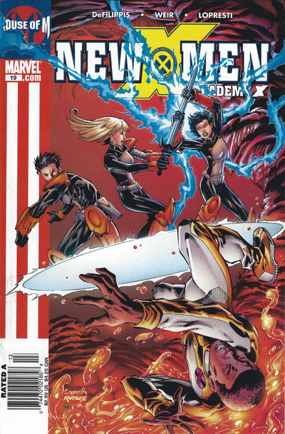 Cover for New X-Men (Marvel, 2004 series) #19 [Newsstand Edition]