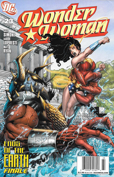 Cover for Wonder Woman (DC, 2006 series) #23 [Newsstand]