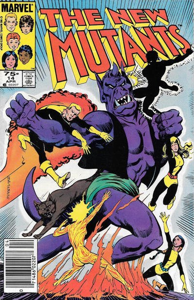 Cover for The New Mutants (Marvel, 1983 series) #14 [Canadian]
