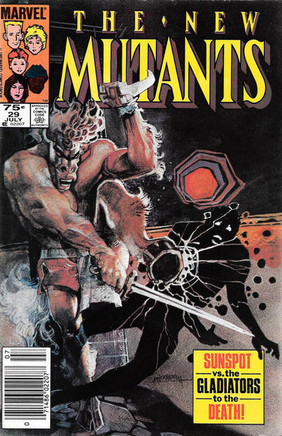 Cover for The New Mutants (Marvel, 1983 series) #29 [Canadian]