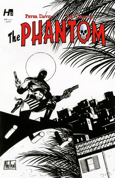 Cover for The Phantom (Hermes Press, 2014 series) #1 [F - Graham Nolan - Black and White]