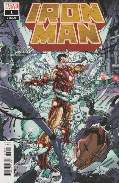 Cover for Iron Man (Marvel, 2020 series) #1 [Dustin Weaver Variant]