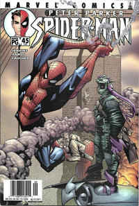 Cover for Peter Parker: Spider-Man (Marvel, 1999 series) #45 (143) [Newsstand]
