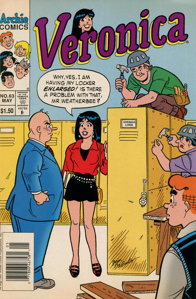 Cover for Veronica (Archie, 1989 series) #63 [Newsstand]