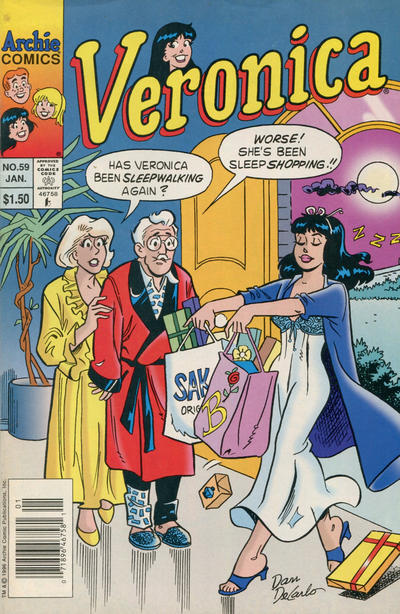 Cover for Veronica (Archie, 1989 series) #59 [Newsstand]