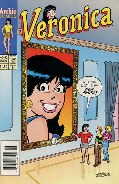 Cover for Veronica (Archie, 1989 series) #52 [Newsstand]