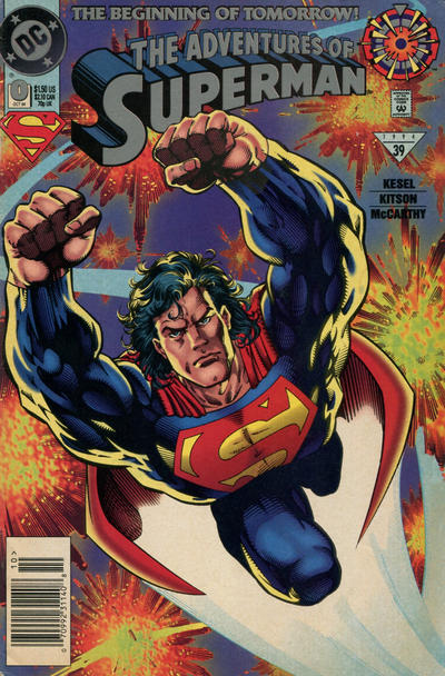 Cover for Adventures of Superman (DC, 1987 series) #0 [Newsstand]