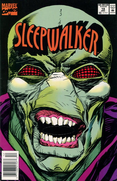 Cover for Sleepwalker (Marvel, 1991 series) #19 [Newsstand]