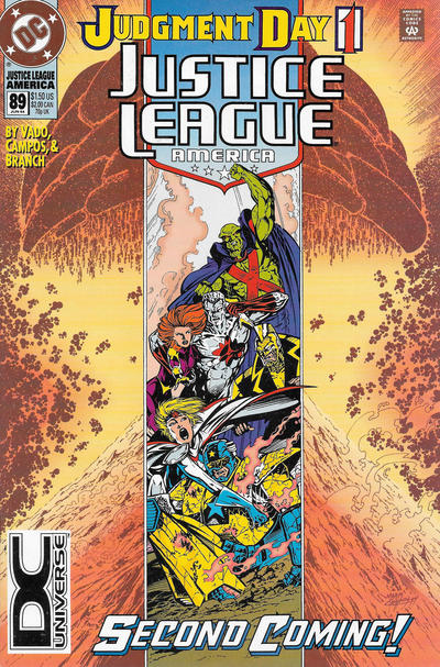 Cover for Justice League America (DC, 1989 series) #89 [DC Universe Corner Box]