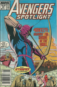 Cover Thumbnail for Avengers Spotlight (Marvel, 1989 series) #21 [Newsstand]