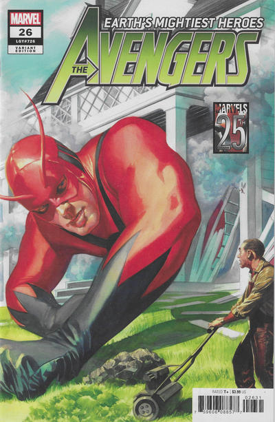 Cover for Avengers (Marvel, 2018 series) #26 (726) [Alex Ross 'Marvels 25th Anniversary']
