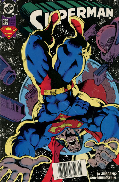 Cover for Superman (DC, 1987 series) #89 [Newsstand]