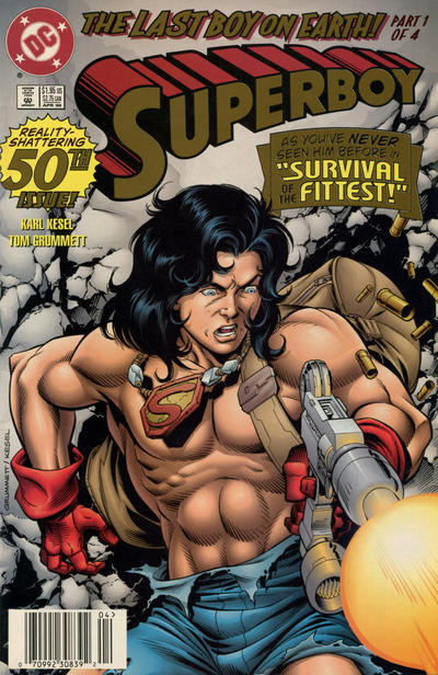 Cover for Superboy (DC, 1994 series) #50 [Newsstand]