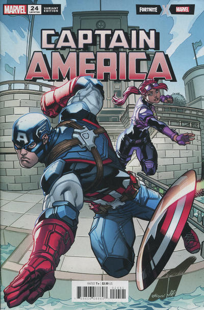 Cover for Captain America (Marvel, 2018 series) #24 (728) [Ed McGuinness Fortnite Variant]