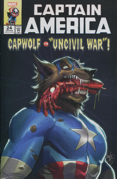 Cover for Captain America (Marvel, 2018 series) #24 (728) [Mirka Andolfo Horror Variant]