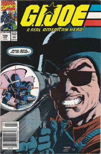 Cover for G.I. Joe, A Real American Hero (Marvel, 1982 series) #106 [Australian]