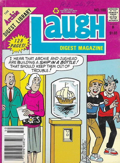 Cover for Laugh Comics Digest (Archie, 1974 series) #100 [Canadian]