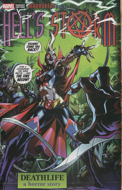Cover for Marauders (Marvel, 2019 series) #13 [Khary Randolph - Hell's Storm Horror Variant]