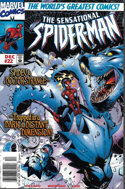 Cover for The Sensational Spider-Man (Marvel, 1996 series) #22 [Newsstand]