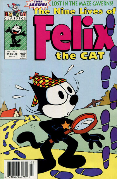 Cover for The Nine Lives of Felix the Cat (Harvey, 1991 series) #3 [Newsstand]