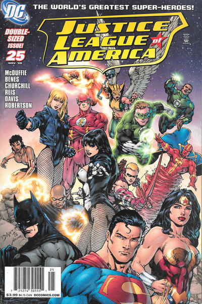 Cover for Justice League of America (DC, 2006 series) #25 [Newsstand]