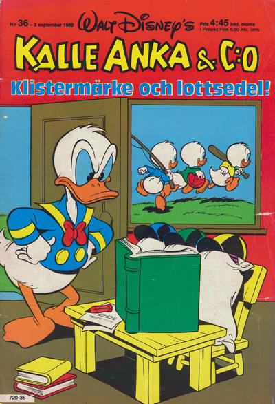 Cover for Kalle Anka & C:o (Hemmets Journal, 1957 series) #36/1980