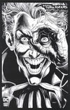 Cover for Batman: Three Jokers (DC, 2020 series) #3 [Jason Fabok Black and White Joker Fingers Curled Around Eye Cover]