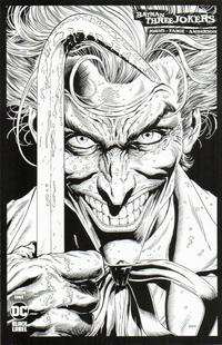 Cover Thumbnail for Batman: Three Jokers (DC, 2020 series) #1 [Jason Fabok Black and White Joker Crowbar Variant Cover]