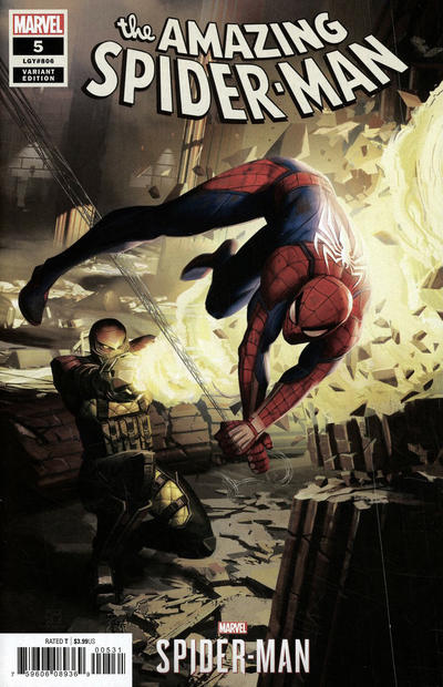 Cover for Amazing Spider-Man (Marvel, 2018 series) #5 (806) [Variant Edition - Marvel's Spider-Man - Daryl Mandryk Cover]