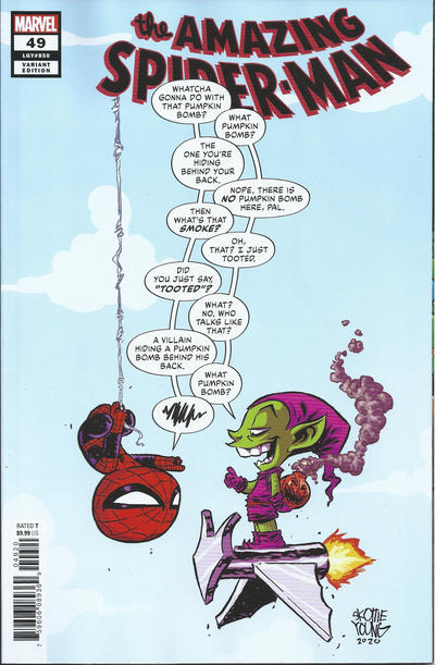 Cover for Amazing Spider-Man (Marvel, 2018 series) #49 (850) [Variant Edition - Marvel Babies - Skottie Young Cover]