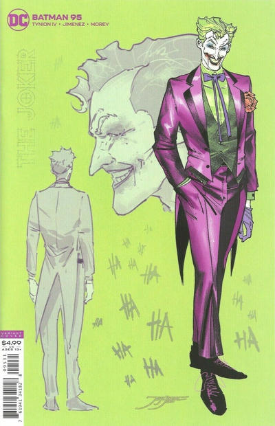 Cover for Batman (DC, 2016 series) #95 [Jorge Jiménez Cardstock Variant Cover]