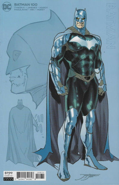 Cover for Batman (DC, 2016 series) #100 [Jorge Jiménez Batman Cardstock Variant Cover]
