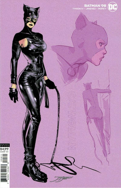 Cover for Batman (DC, 2016 series) #98 [Jorge Jiménez Catwoman Cardstock Variant Cover]