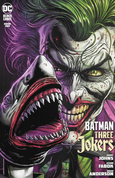 Cover for Batman: Three Jokers (DC, 2020 series) #1 [Jason Fabok Second Printing Joker Shark Variant Cover]