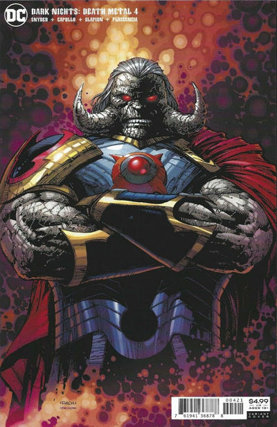 Cover for Dark Nights: Death Metal (DC, 2020 series) #4 [David Finch Darkseid Variant Cover]