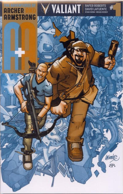 Cover for A&A: The Adventures of Archer & Armstrong (Valiant Entertainment, 2016 series) #1 [Gold Logo Edition]