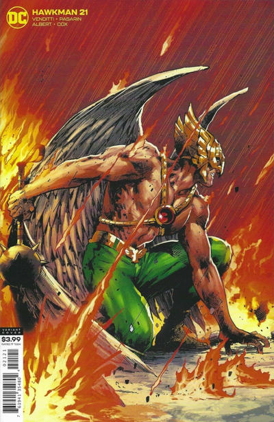 Cover for Hawkman (DC, 2018 series) #21 [Trevor Hairsine Variant Cover]