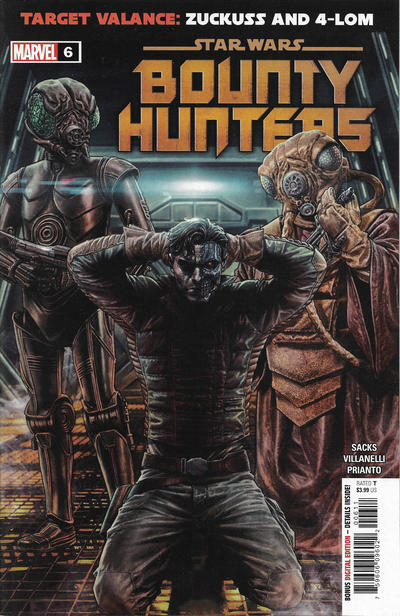 Cover for Star Wars: Bounty Hunters (Marvel, 2020 series) #6 [John Tyler Christopher Action Figure (Zuckuss)]