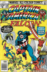 Cover for Captain America (Marvel, 1968 series) #218 [British]