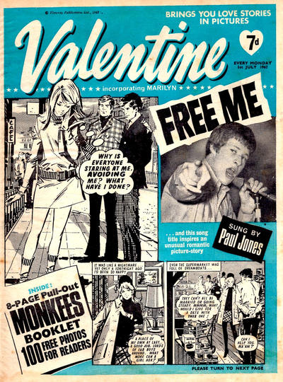 Cover for Valentine (IPC, 1957 series) #1 July 1967