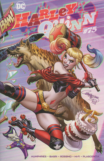 Cover for Harley Quinn (DC, 2016 series) #75 [Jscottcampbell.com Exclusive J. Scott Campbell Cover B]