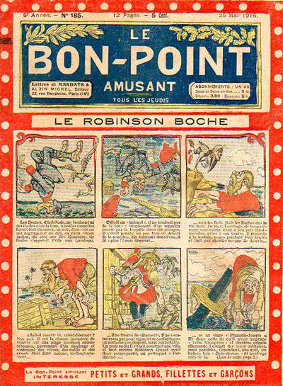 Cover for Le Bon point (Albin Michel, 1912 series) #185