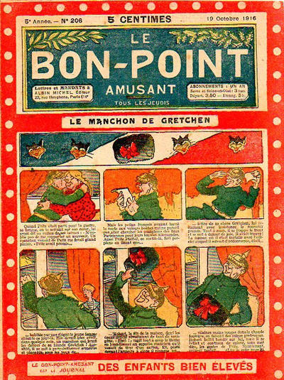 Cover for Le Bon point (Albin Michel, 1912 series) #206