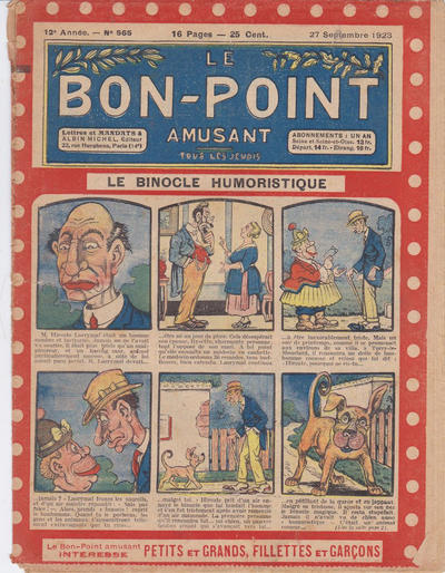 Cover for Le Bon point (Albin Michel, 1912 series) #565