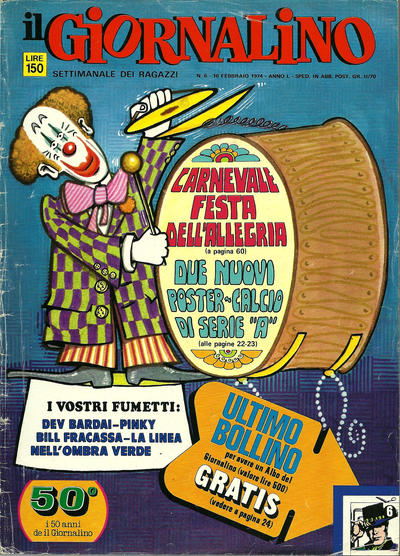 Cover for Il Giornalino (Edizioni San Paolo, 1924 series) #v50#6