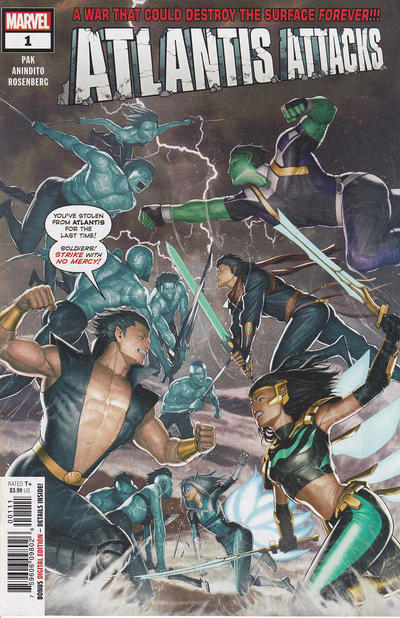 Cover for Atlantis Attacks (Marvel, 2020 series) #1 [Rock-He Kim]