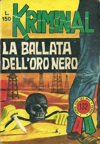 Cover Thumbnail for Kriminal (Editoriale Corno, 1964 series) #132