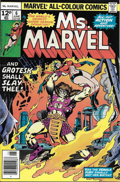 Cover for Ms. Marvel (Marvel, 1977 series) #6 [British]
