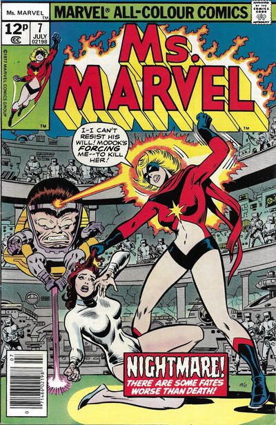 Cover for Ms. Marvel (Marvel, 1977 series) #7 [British]
