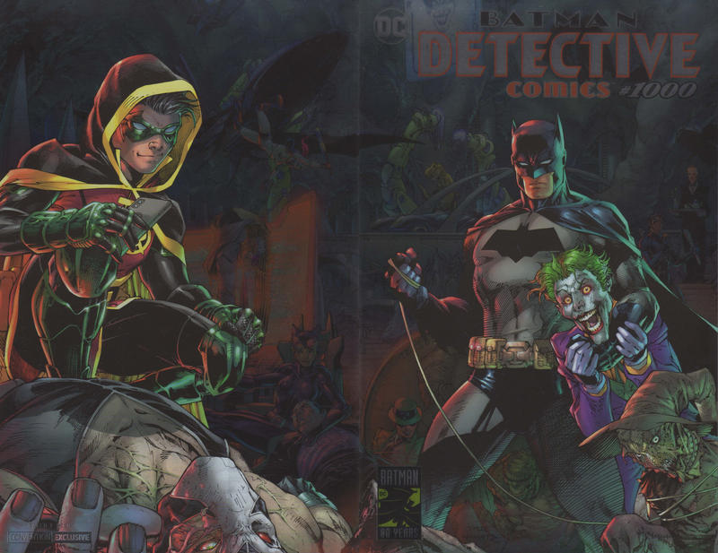Cover for Detective Comics (DC, 2011 series) #1000 [Jim Lee Silver Foil Convention Exclusive Variant Cover]